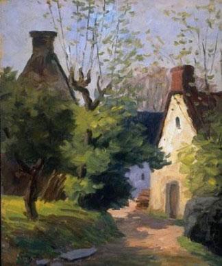 Louis Dewis The Village Road oil painting picture